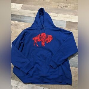 NFL Buffalo Bills Team Sweatshirt Hoodie in Blue Size XL